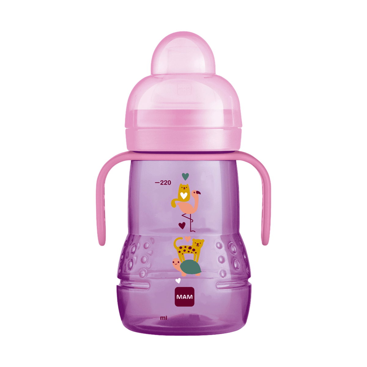 Copo de Transição MAM Antivazamento Rosa 220ml 1 Unidade — foto 5