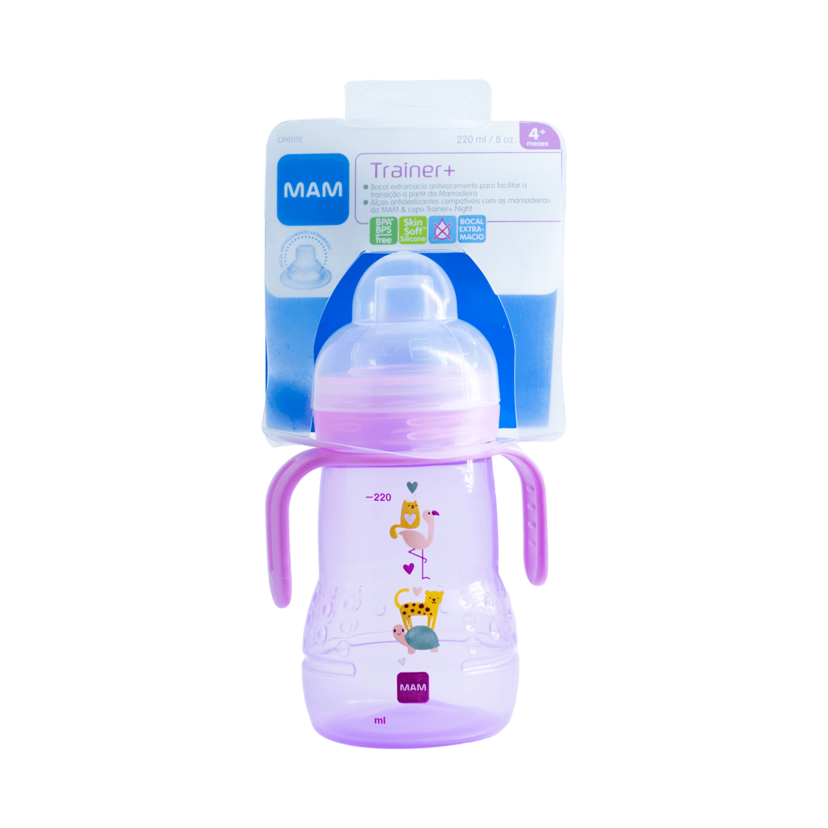 Copo de Transição MAM Antivazamento Rosa 220ml 1 Unidade
