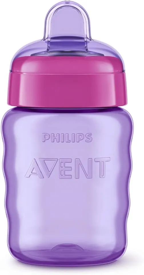 Copo de Transição Philips Avent Easy Sip +9 meses Antivazamento Rosa 260ml 1 Unidade