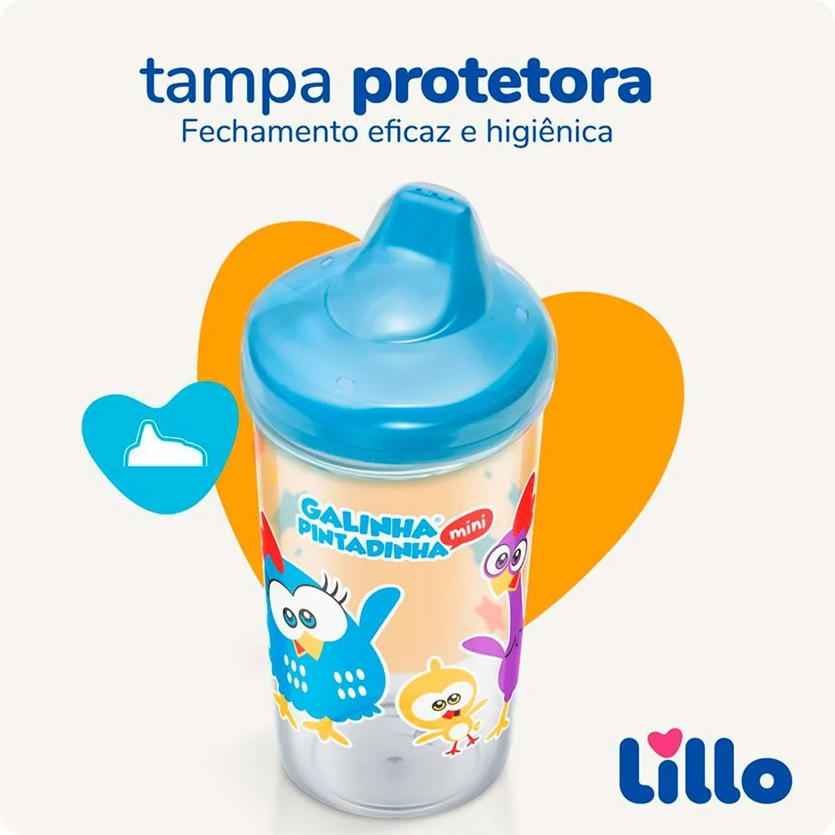 Copo Lillo Antivazamento Galinha Pintadinha 12+ Meses Max 320ml — foto 4