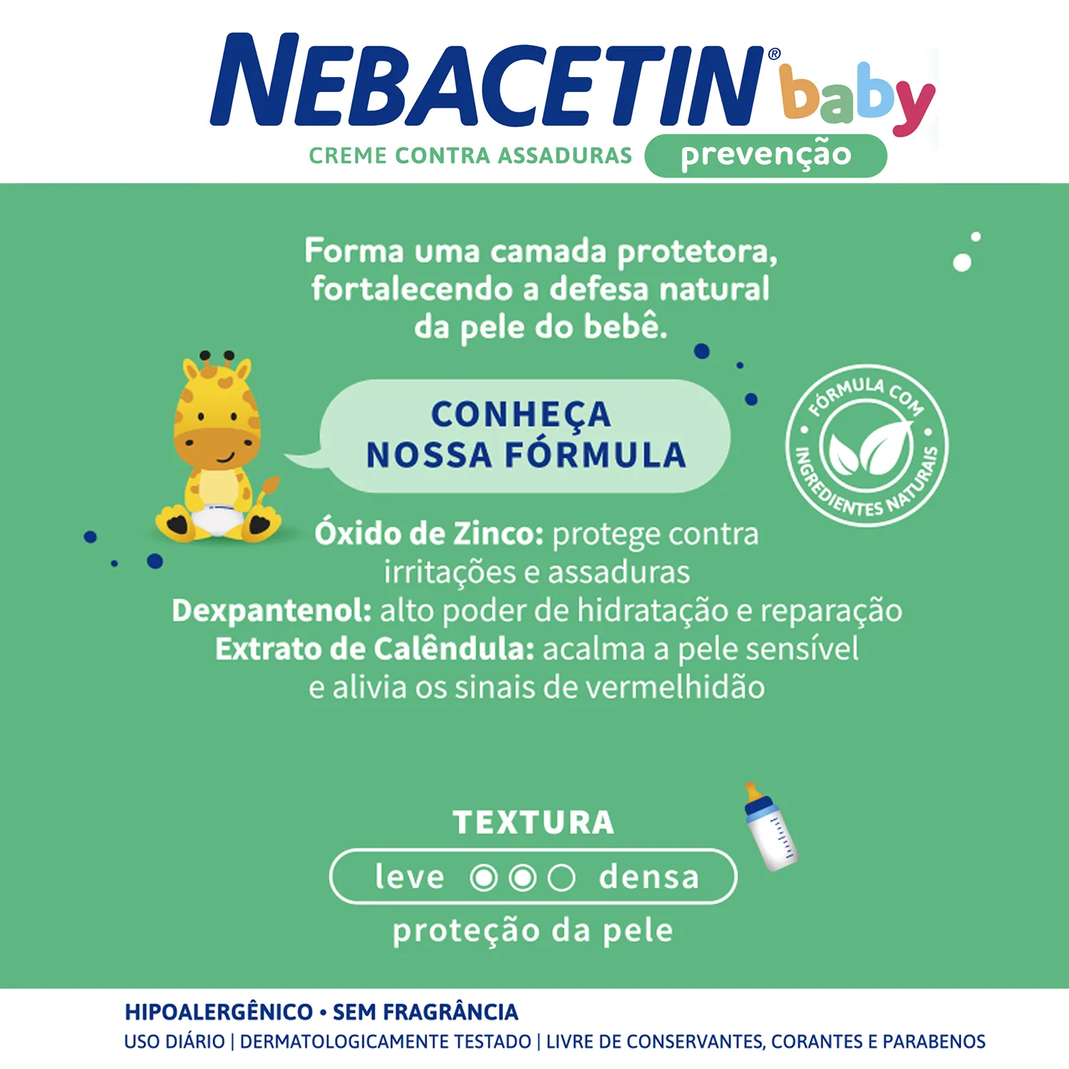 Creme Antiassaduras Nebacetin Baby Prevenção 120g — foto 3