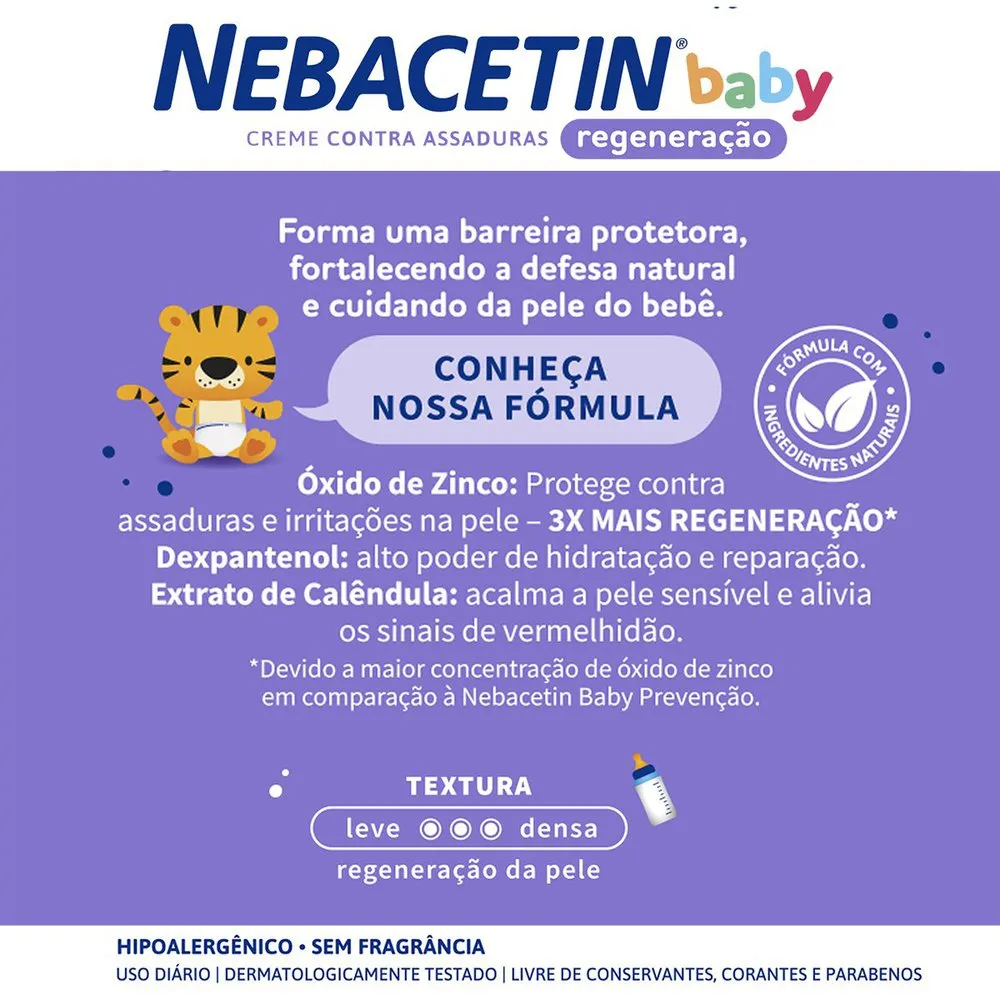 Creme Antiassaduras Nebacetin Baby Regeneração 30g — foto 3