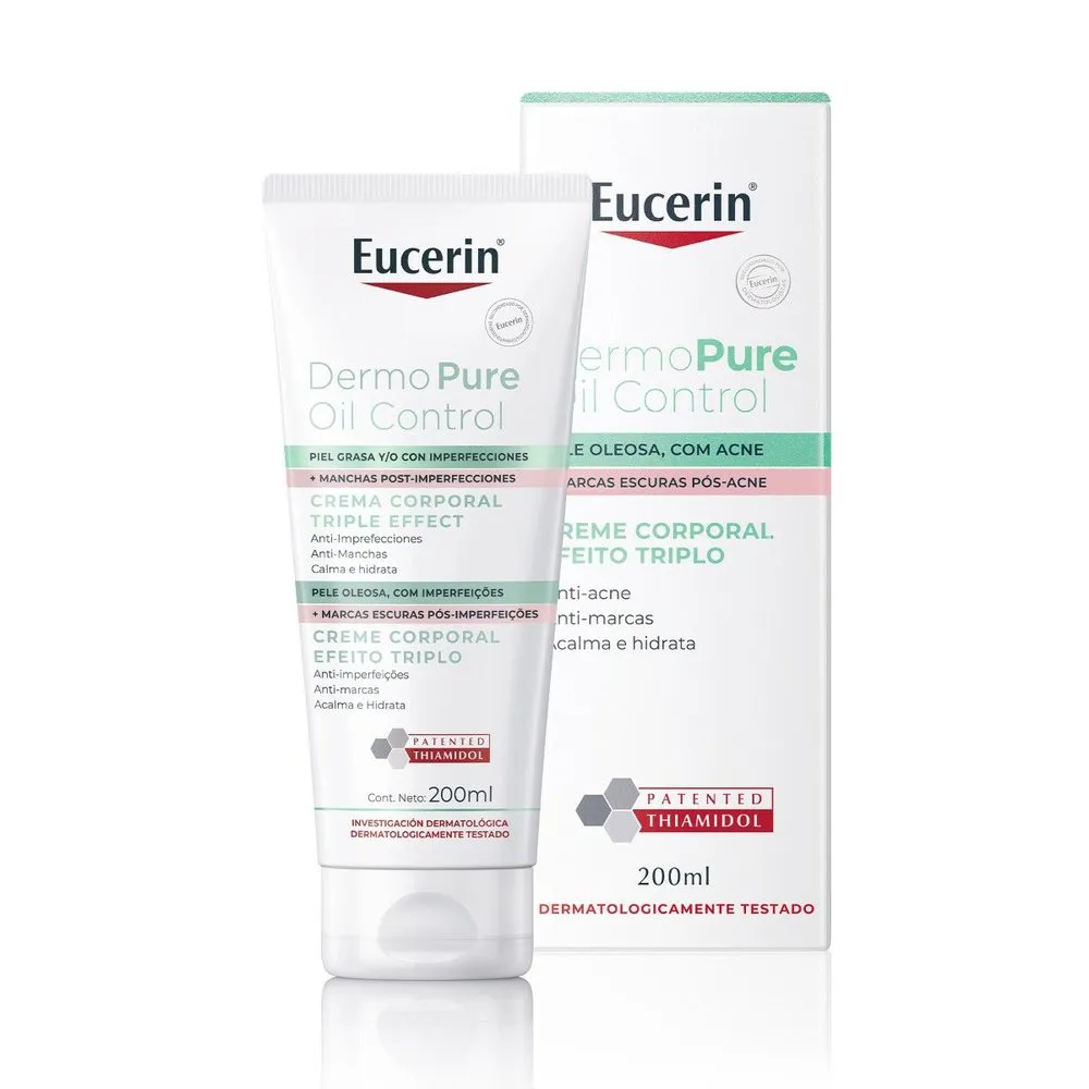 Creme Corporal Eucerin DermoPure Oil Control Efeito Triplo 200ml