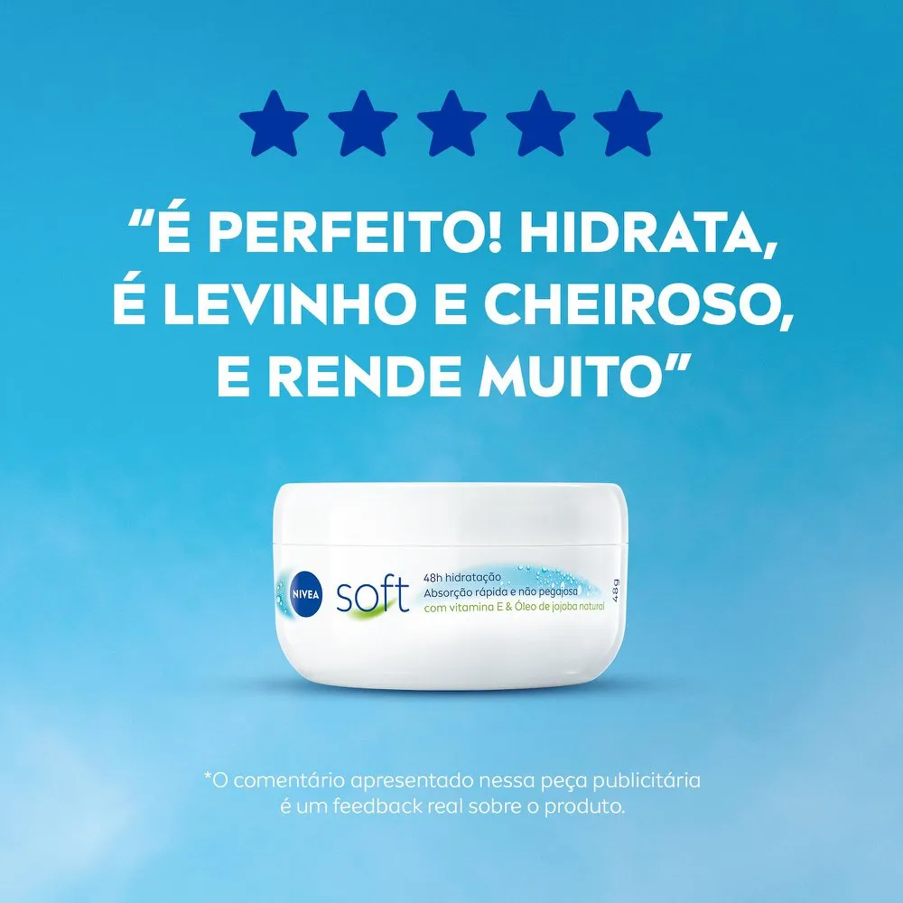 Creme Corporal Nivea Soft Hidratante Textura Leve 48g — foto 7