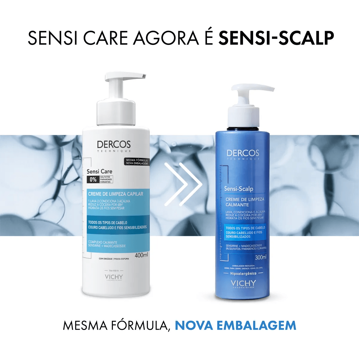 Creme de Limpeza Capilar Vichy Dercos Sensi-Scalp 300ml — foto 4