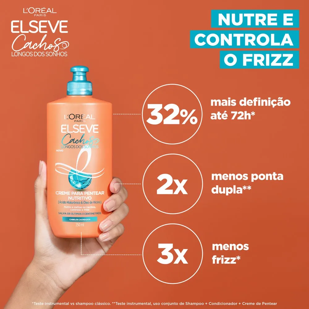 Creme de Pentear Elseve Cachos Longos dos Sonhos Nutritivo 250ml — foto 2