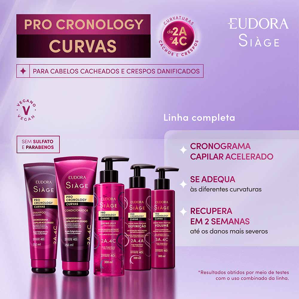 Creme de Pentear Eudora Siàge Pro Cronology Curvas 300ml — foto 5