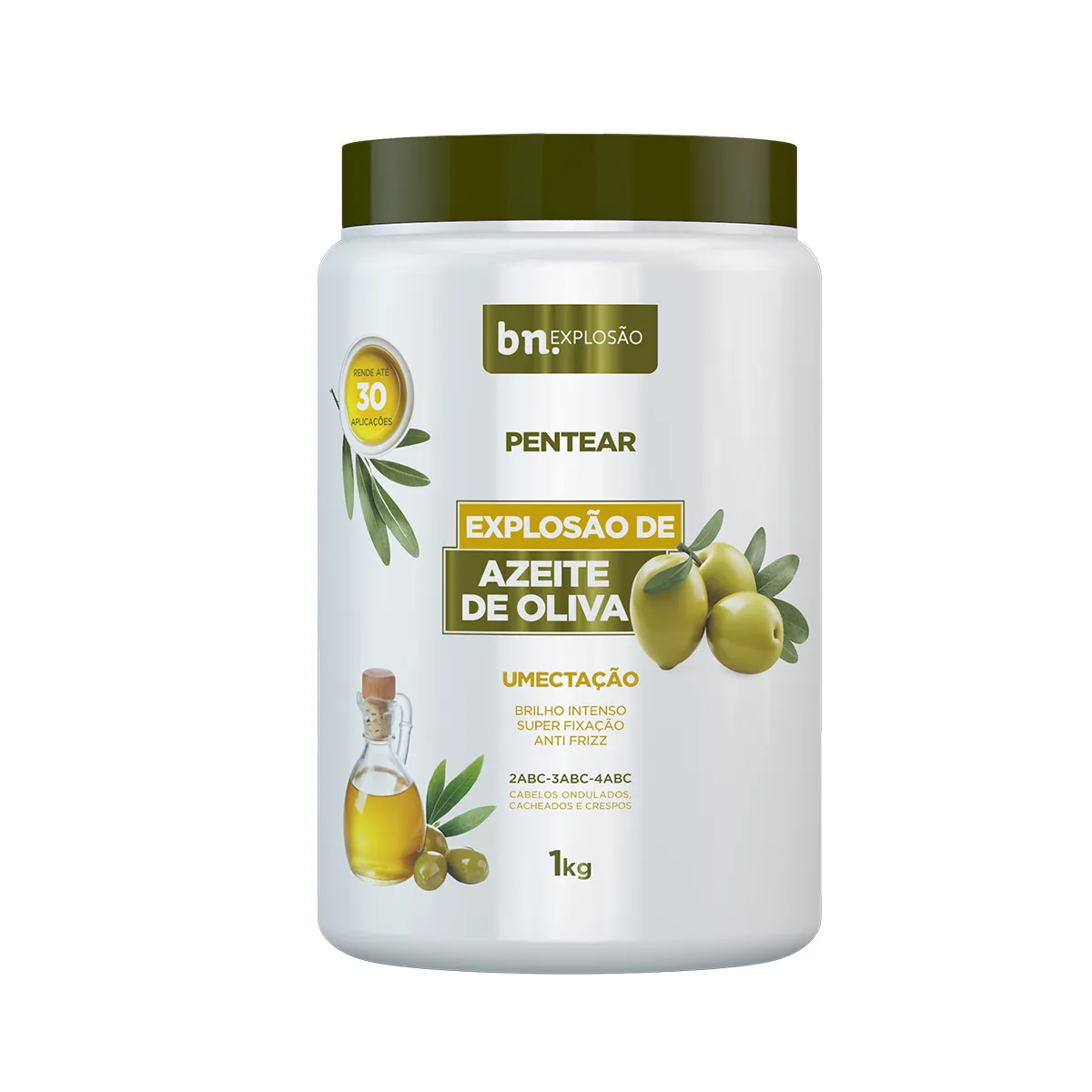 Creme De Pentear Explosão De Azeite De Oliva 1 Kg