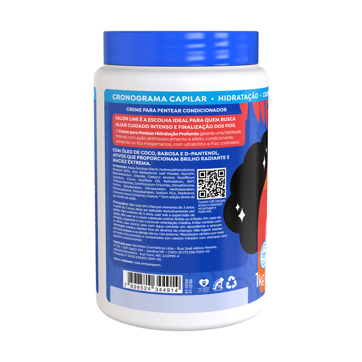 Creme de Pentear Salon Line Hidratação Profunda Vegano 1Kg — foto 2