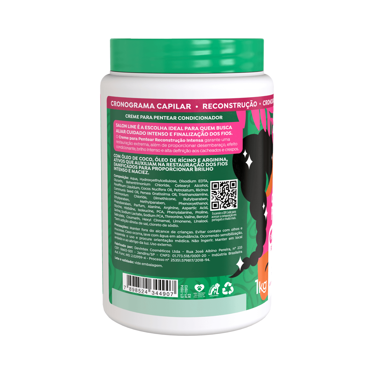 Creme de Pentear Salon Line Reconstrução Intensa 1Kg — foto 2