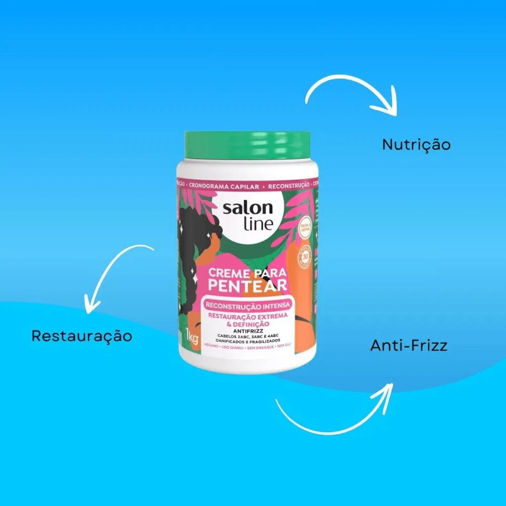 Creme de Pentear Salon Line Reconstrução Intensa 1Kg — foto 3
