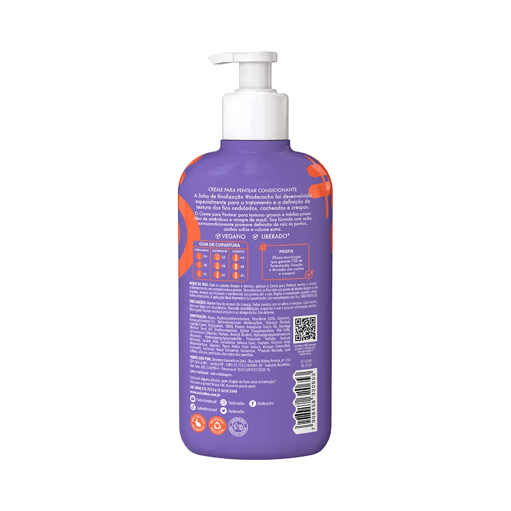Creme de Pentear Salon Line #todecacho Cachos dos Sonhos 300ml — foto 3