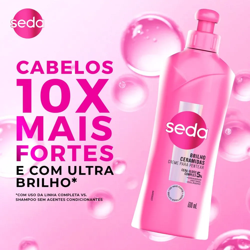 Creme de Pentear Seda Brilho Ceramidas 300ml — foto 4