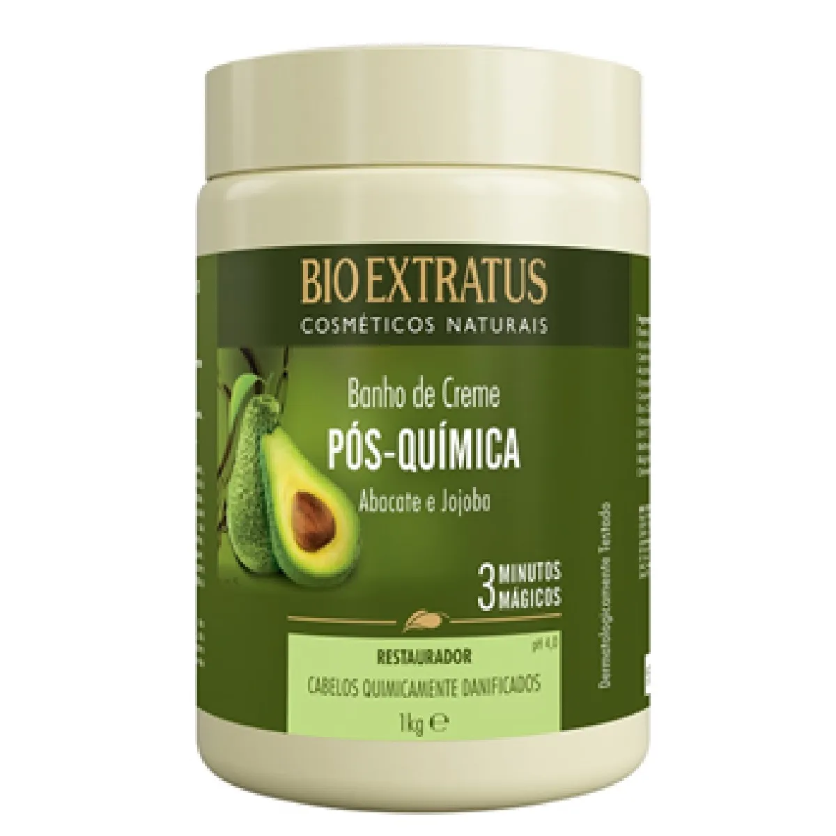 Creme de Tratamento Capilar Bio Extratus Pós-Química Abacate e Jojoba 1Kg