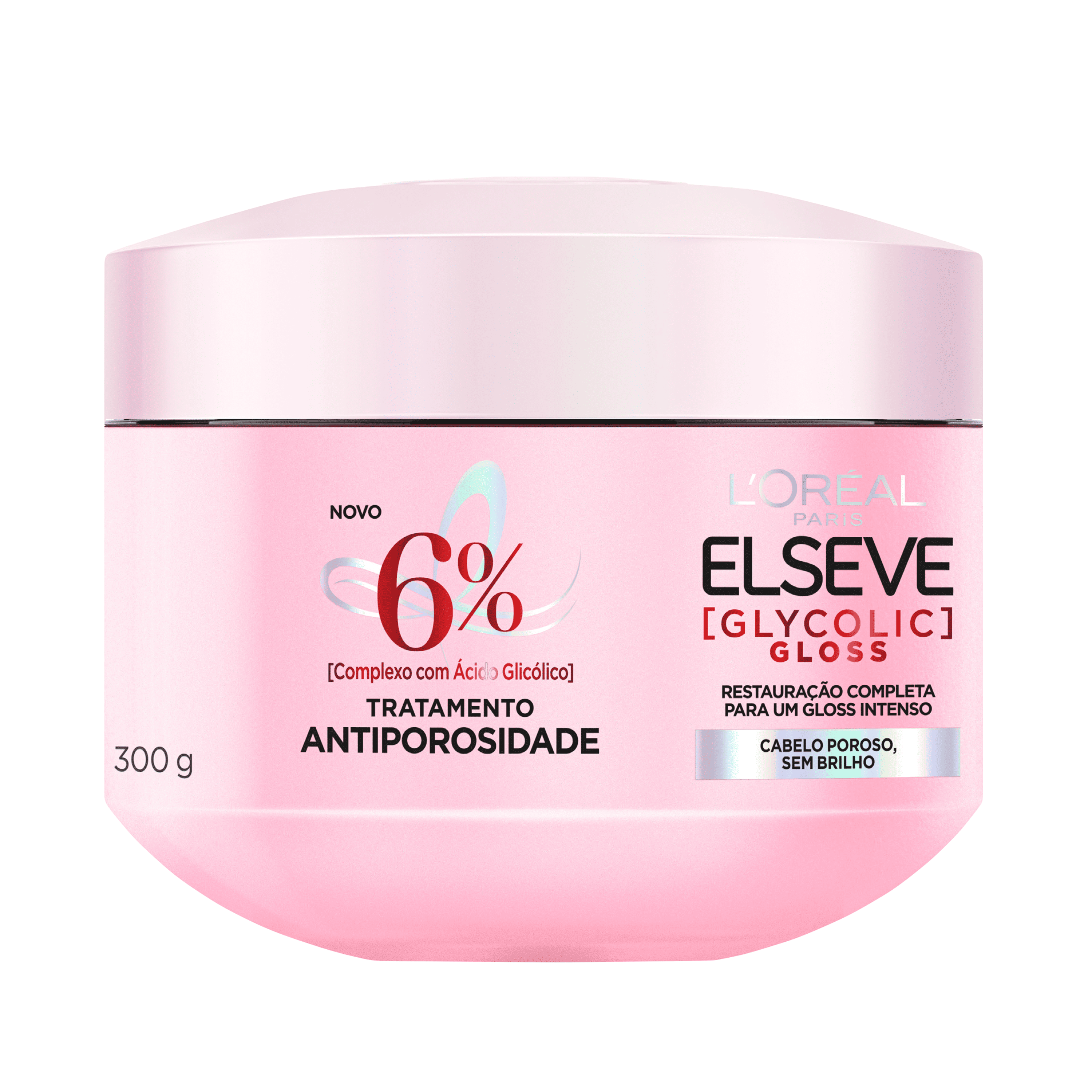 Creme de Tratamento Capilar Elseve Glycolic Gloss Antiporosidade 300g