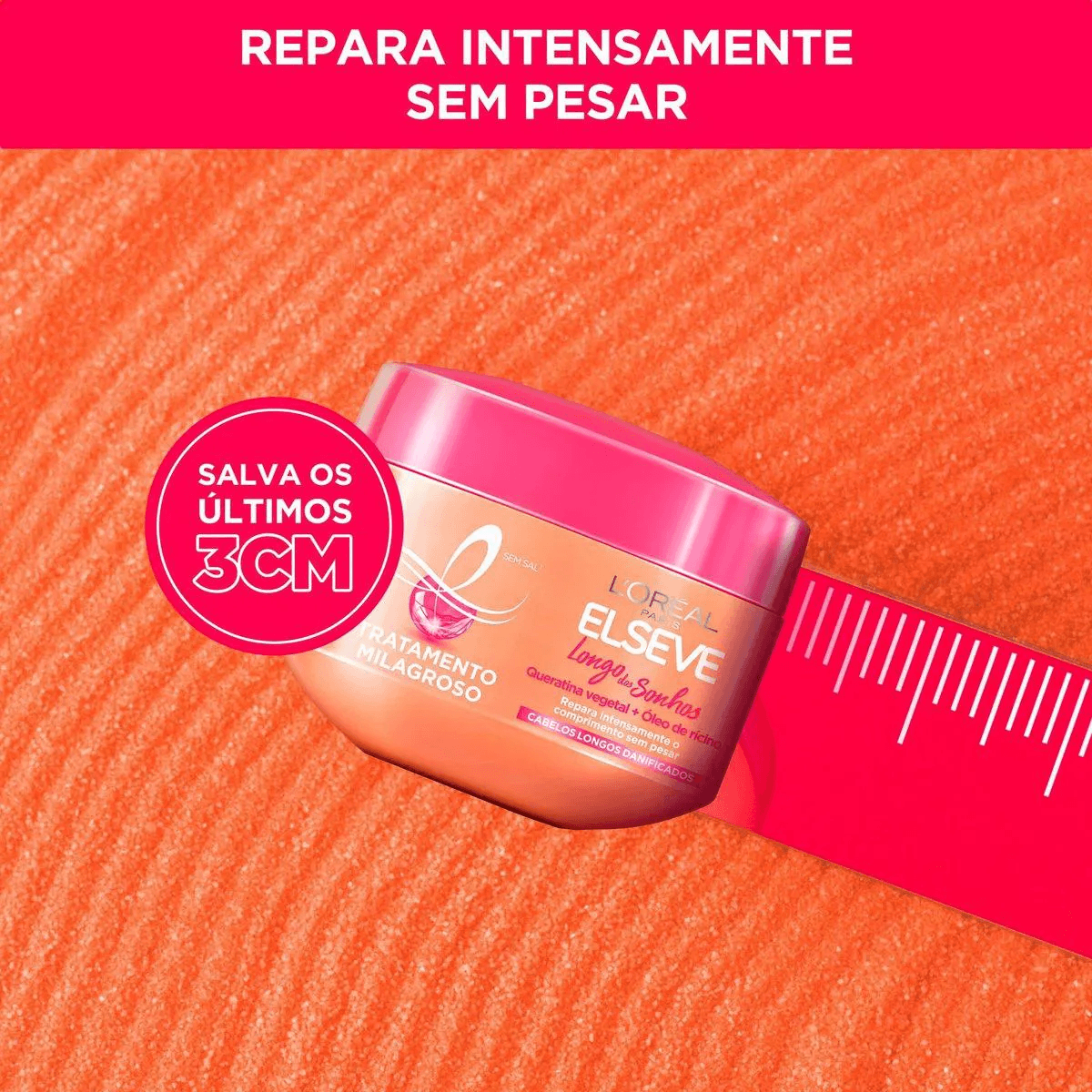 Creme de Tratamento Capilar Elseve Longo dos Sonhos Milagroso 300g — foto 7
