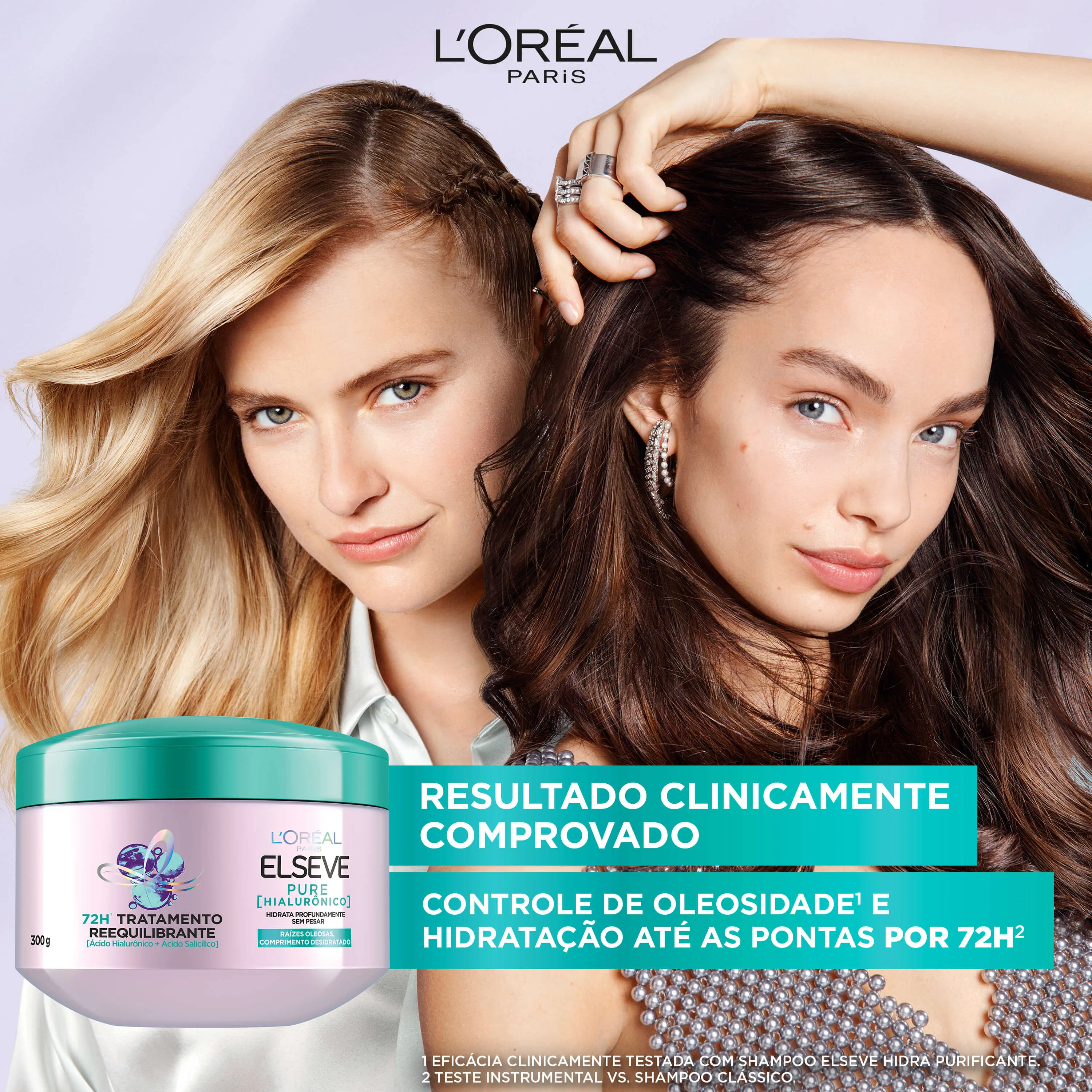 Creme de Tratamento Capilar Elseve Pure Hialurônico Reequilibrante 300g — foto 3
