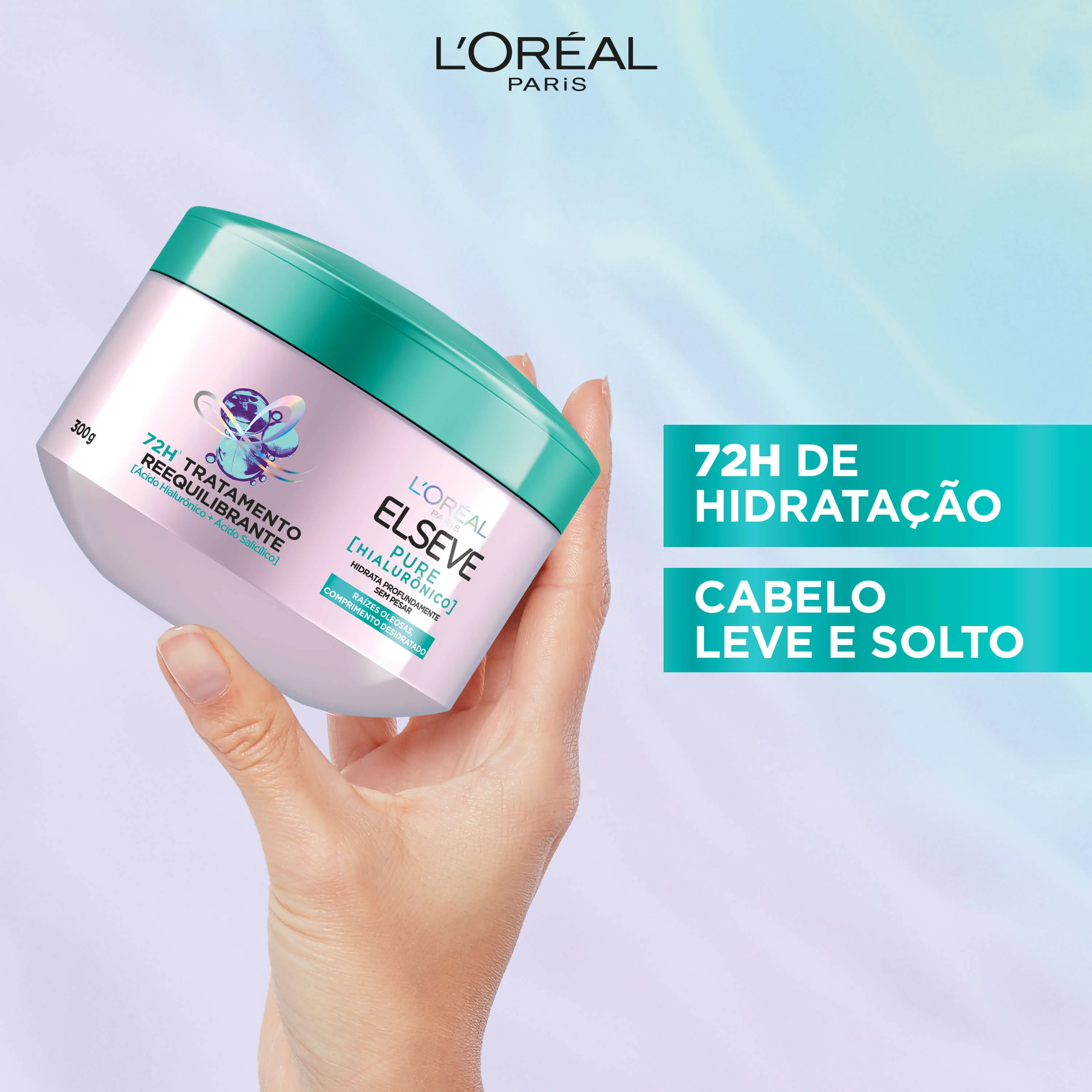Creme de Tratamento Capilar Elseve Pure Hialurônico Reequilibrante 300g — foto 7