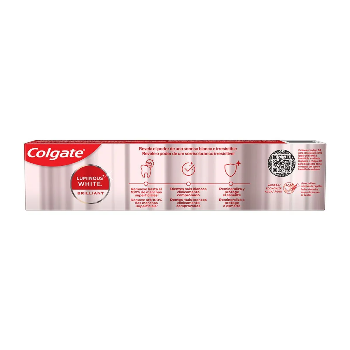 Creme Dental Clareador Colgate Luminous White Briliiant Mint 140g — foto 2