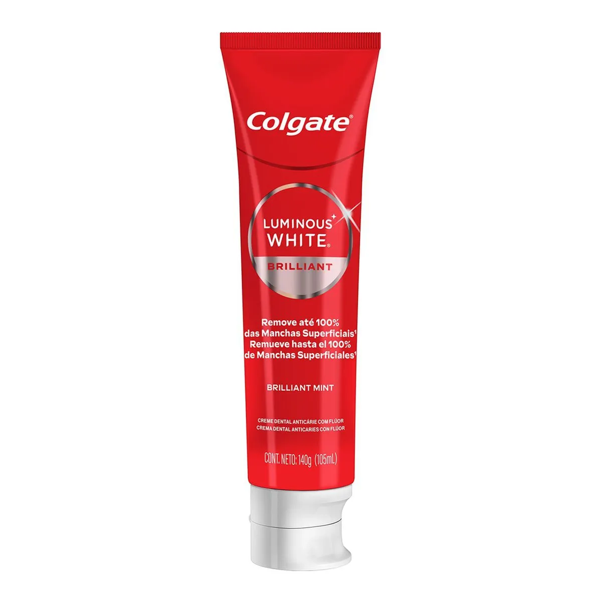 Creme Dental Clareador Colgate Luminous White Briliiant Mint 140g — foto 3