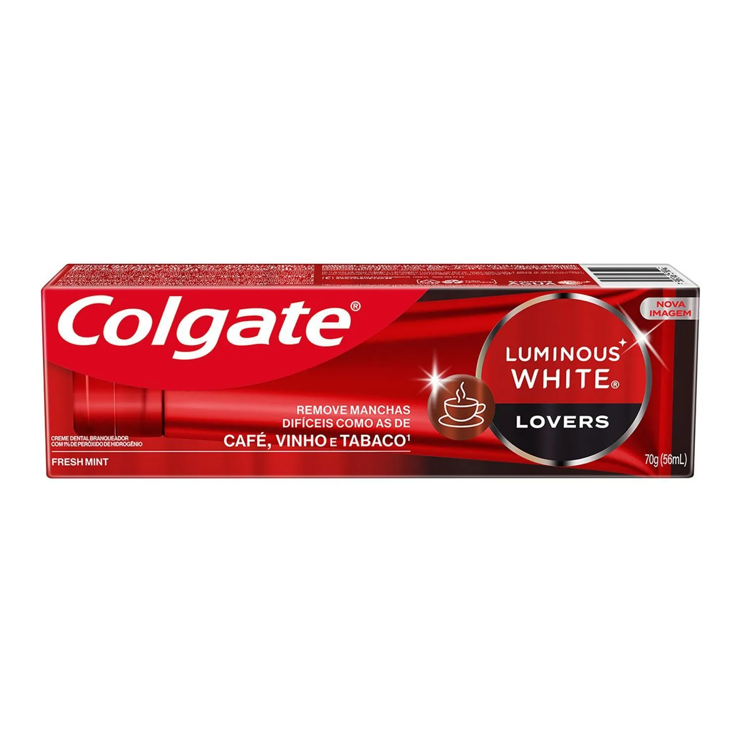 Creme Dental Clareador Colgate Luminous White Lovers Manchas de Café 70g
