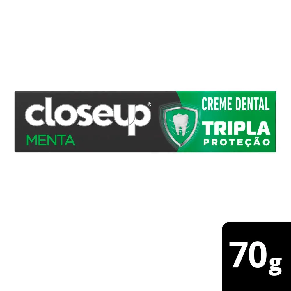 Creme Dental Closeup Tripla Proteção Sabor Menta 70g
