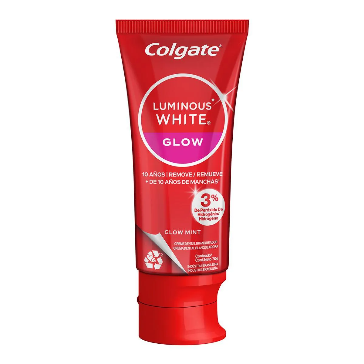 Creme Dental Colgate Luminous White Glow Clareador 70g — foto 12