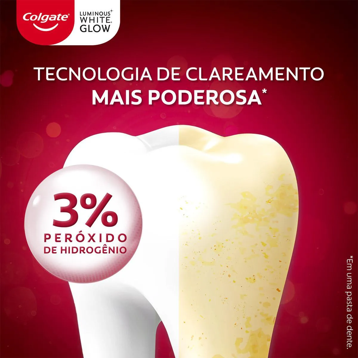 Creme Dental Colgate Luminous White Glow Clareador 70g — foto 6