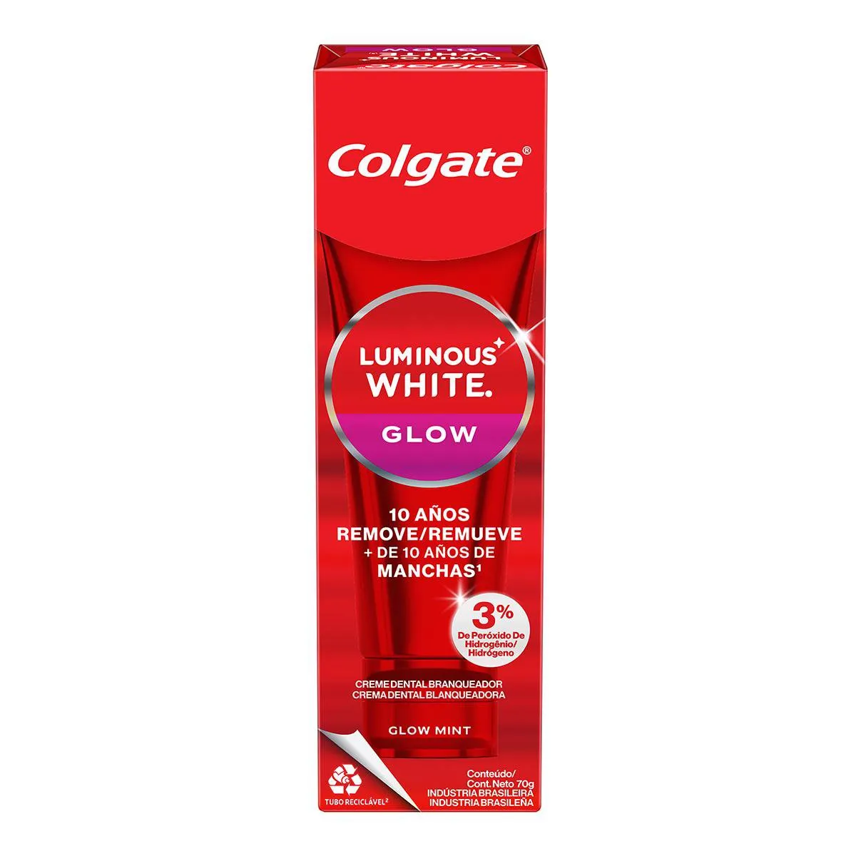 Creme Dental Colgate Luminous White Glow Clareador 70g — foto 11