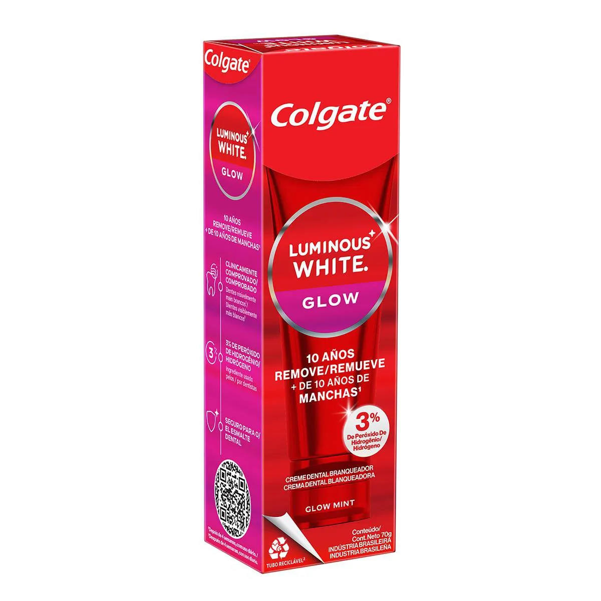 Creme Dental Colgate Luminous White Glow Clareador 70g — foto 14