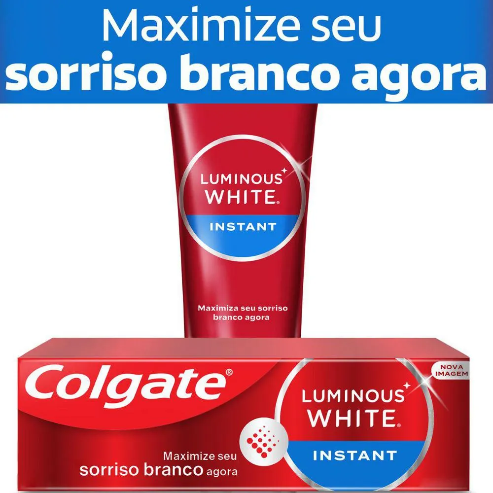 Creme Dental Colgate Luminous White Instant Clareador 70g — foto 2
