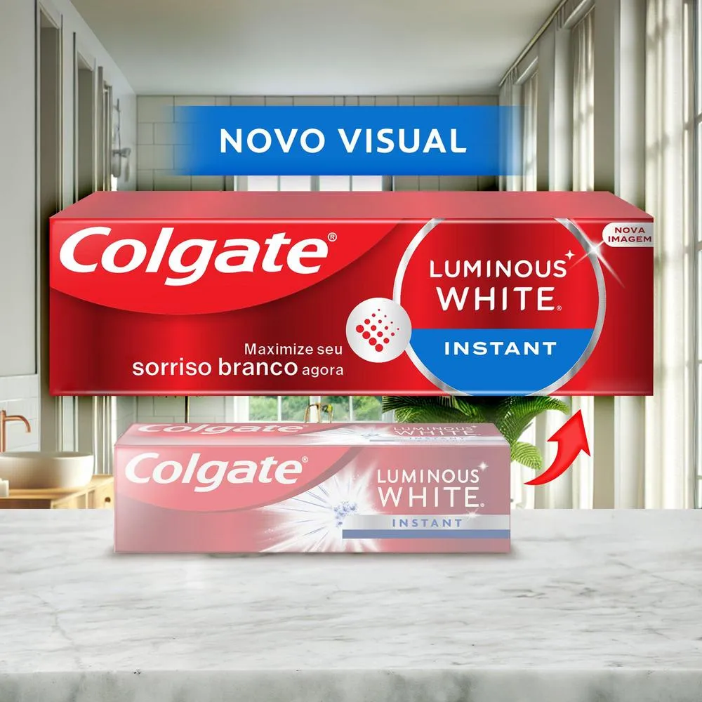 Creme Dental Colgate Luminous White Instant Clareador 70g — foto 9