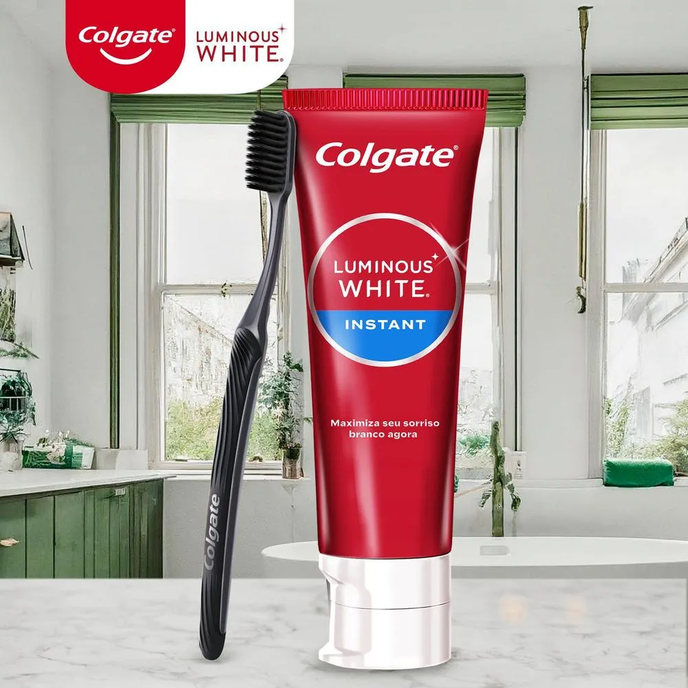 Creme Dental Colgate Luminous White Instant Clareador 70g — foto 3