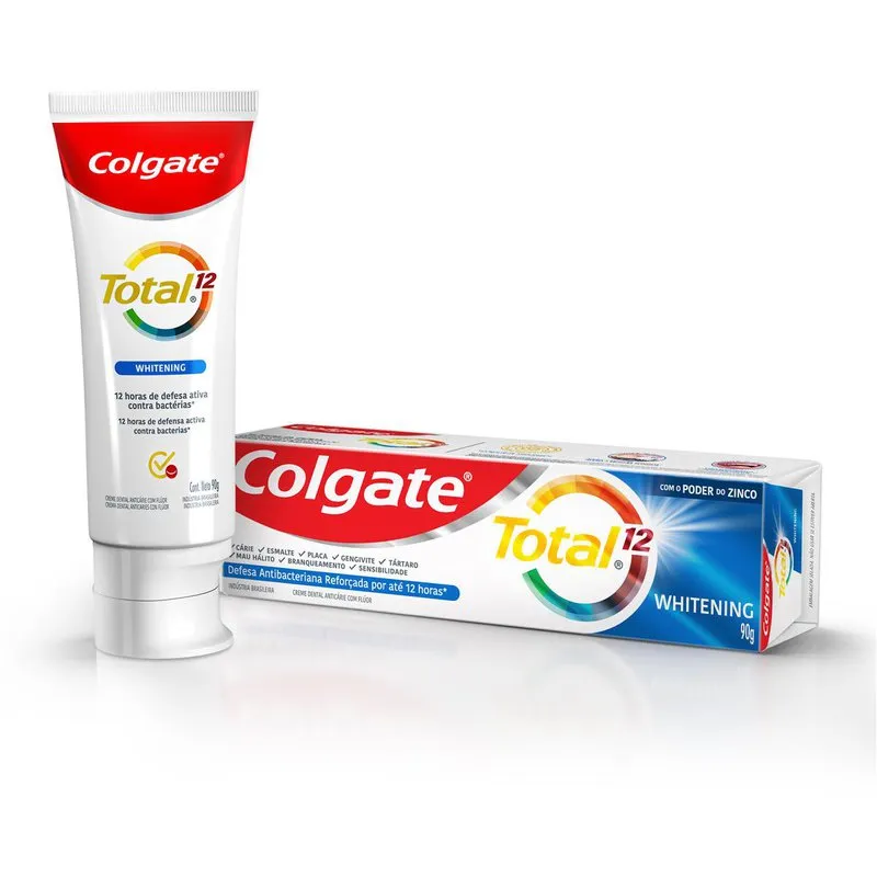 Creme Dental Colgate Total 12 Whitening 90g — foto 9