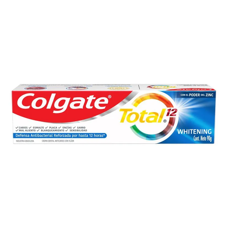 Creme Dental Colgate Total 12 Whitening 90g — foto 14