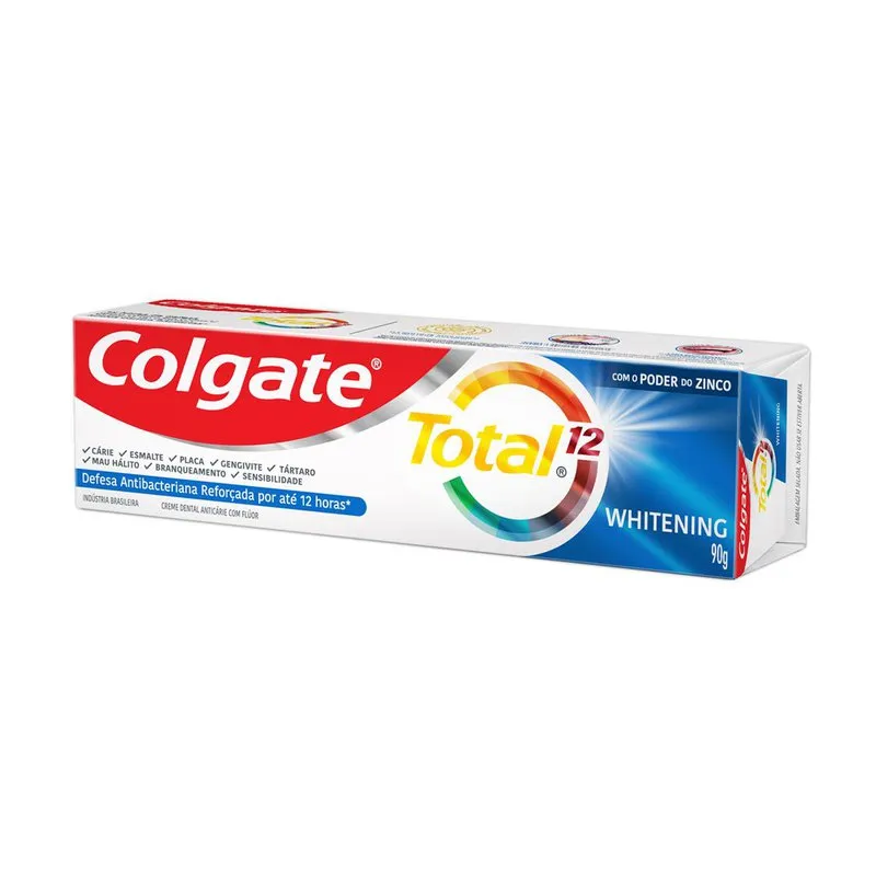 Creme Dental Colgate Total 12 Whitening 90g — foto 13