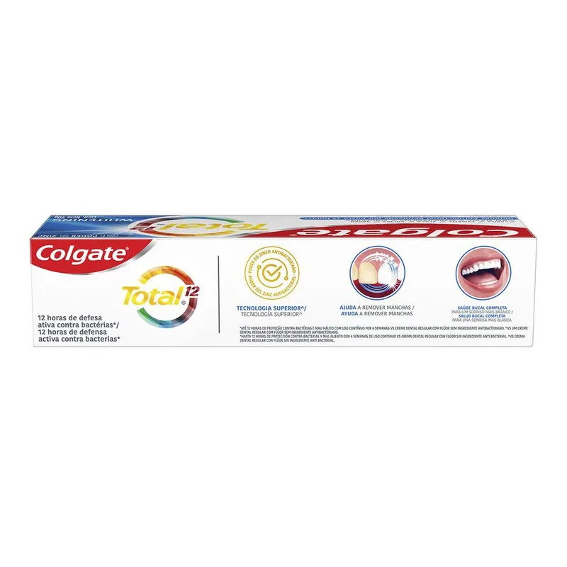 Creme Dental Colgate Total 12 Whitening 90g — foto 16