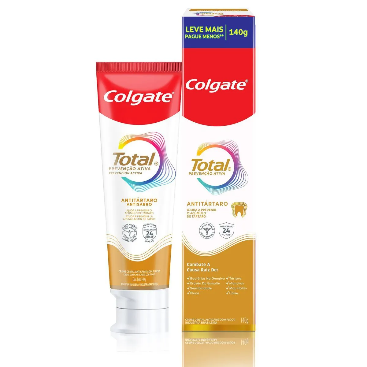 Creme Dental Colgate Total Prevenção Ativa Anti Tártaro 140g — foto 3