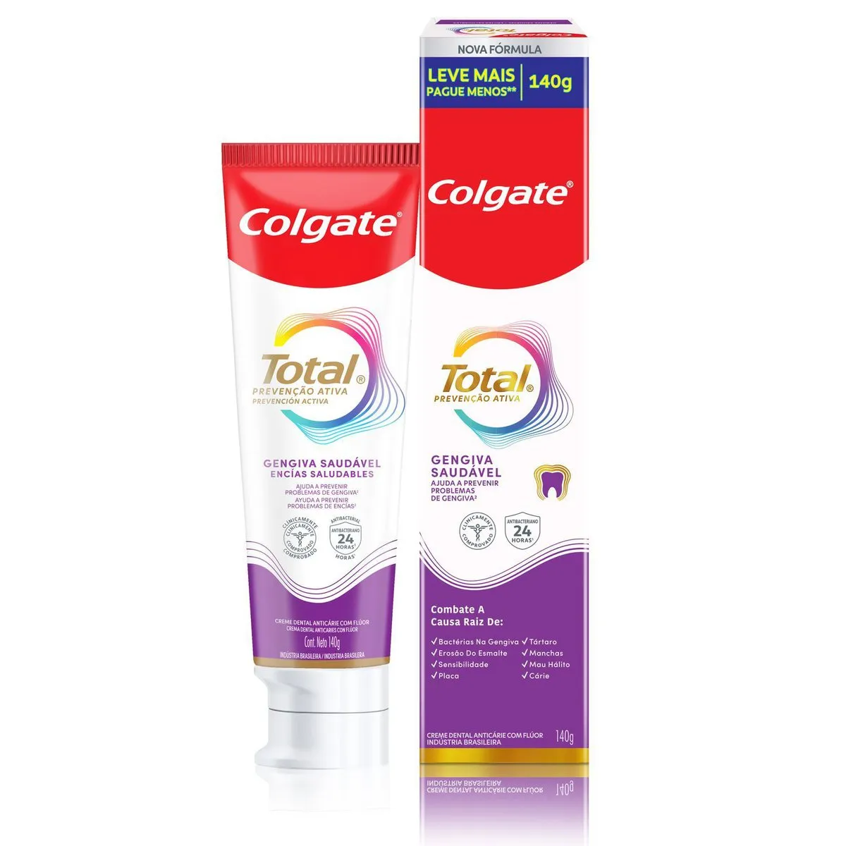 Creme Dental Colgate Total Prevenção Ativa Gengiva Saudável 140g — foto 7