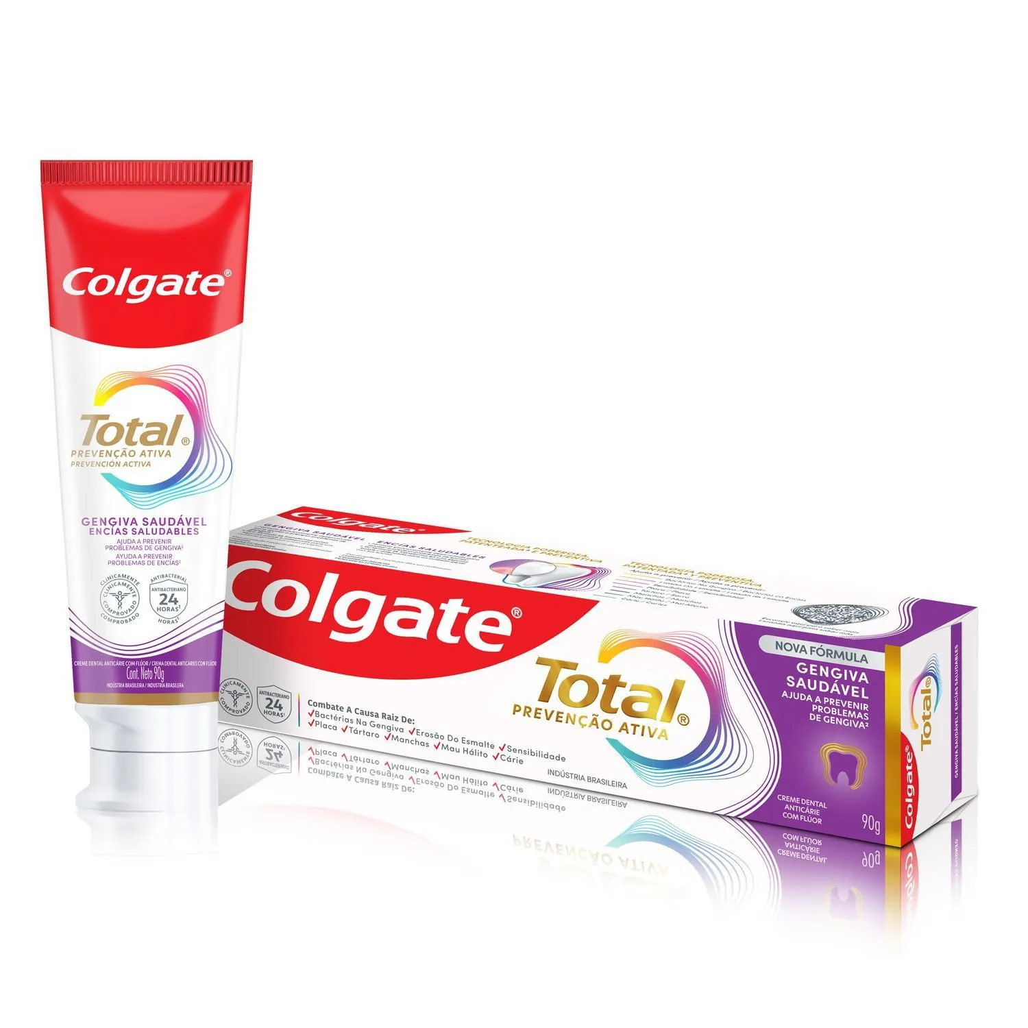 Creme Dental Colgate Total Prevenção Ativa Gengiva Saudável 90g — foto 7