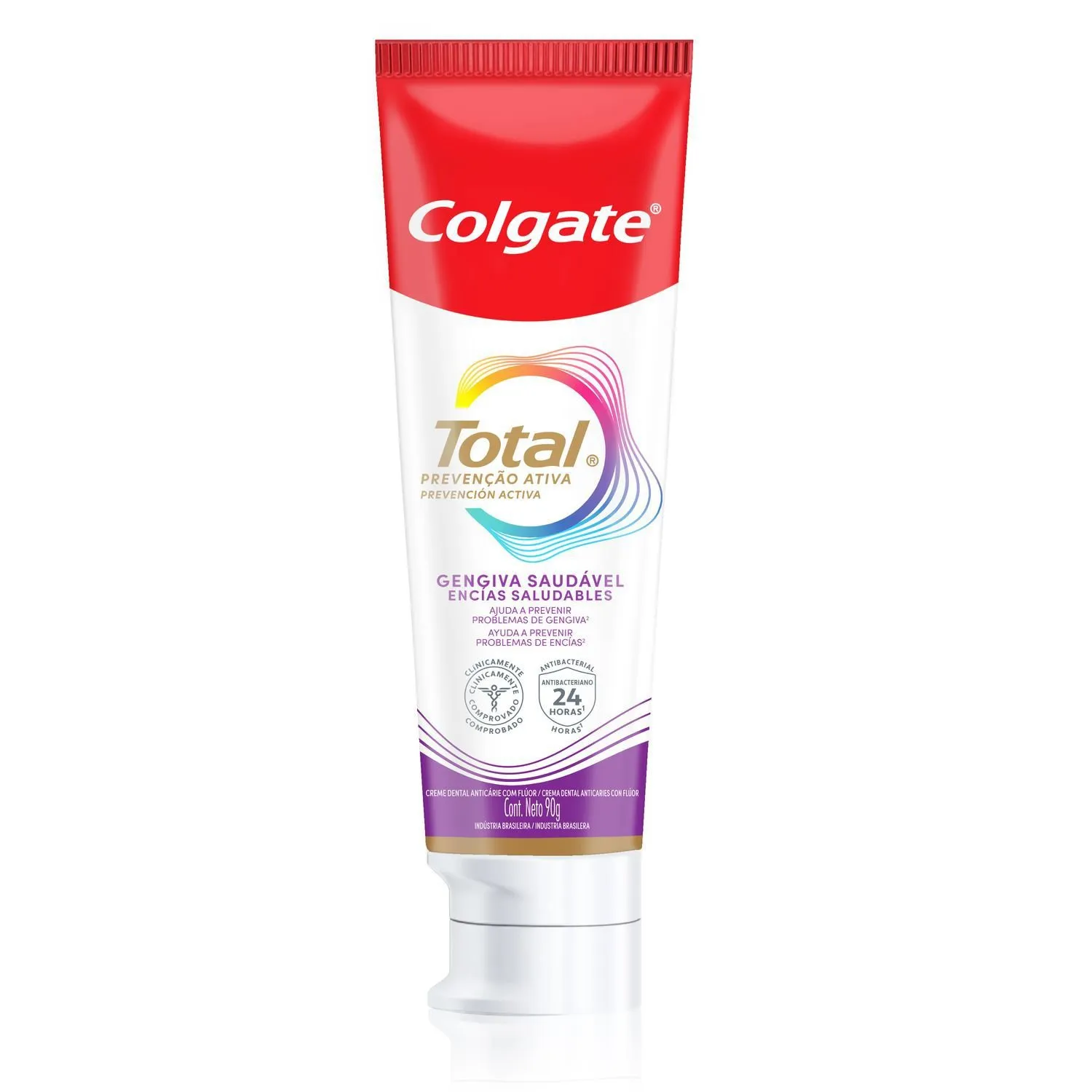Creme Dental Colgate Total Prevenção Ativa Gengiva Saudável 90g — foto 6