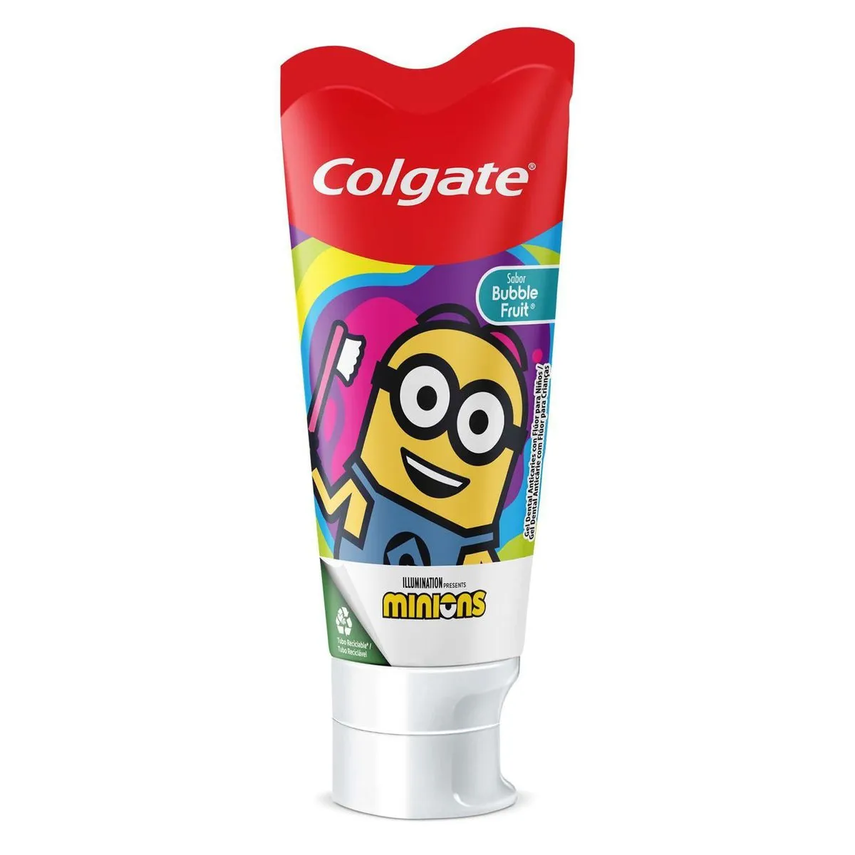 Creme Dental Infantil Colgate Smiles Minions Sabor Bubble Fruit 100g