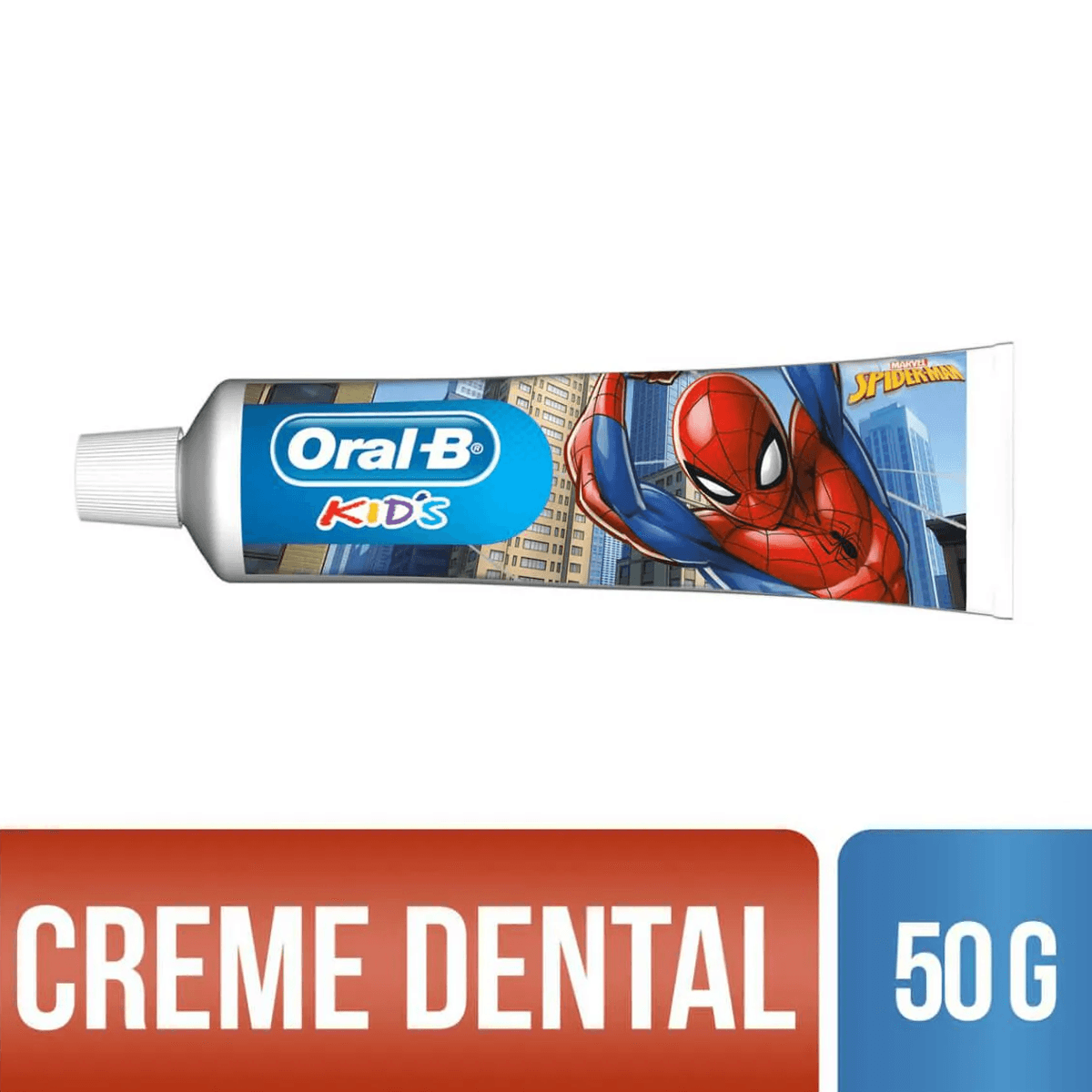 Creme Dental Infantil Oral-B Kids Spiderman Anticáries com Flúor 50g