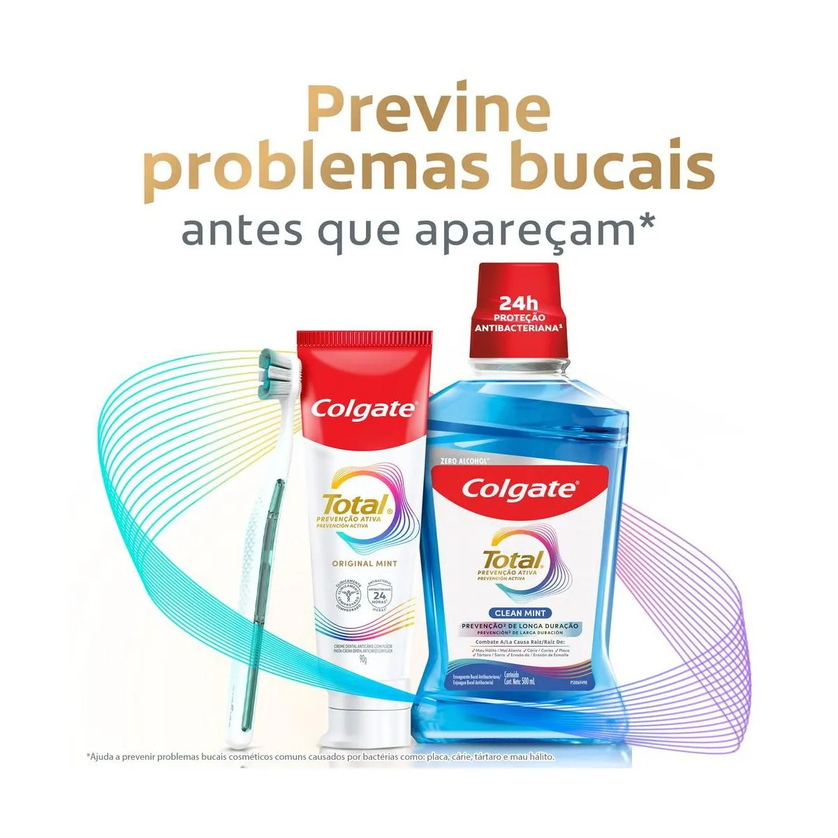 Creme Dental Original Mint Colgate Total Prevenção Ativa 90g — foto 4