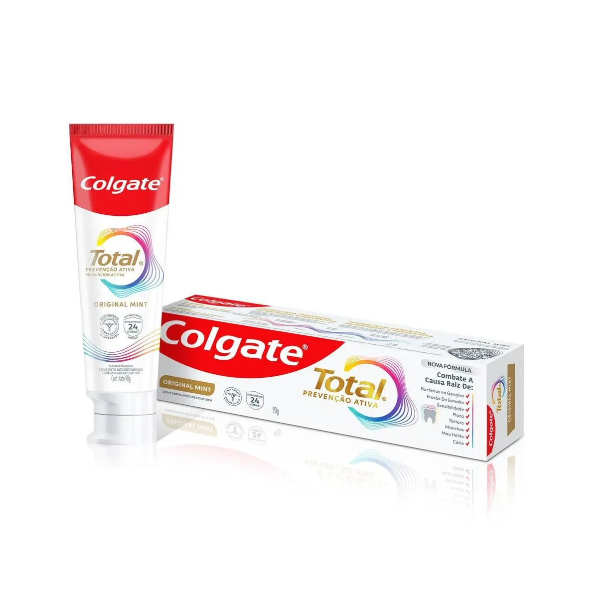 Creme Dental Original Mint Colgate Total Prevenção Ativa 90g — foto 5