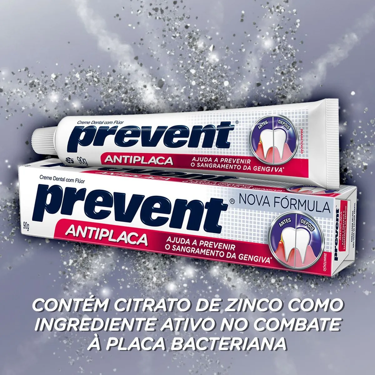 Creme Dental Prevent Antiplaca com Flúor 90g — foto 12