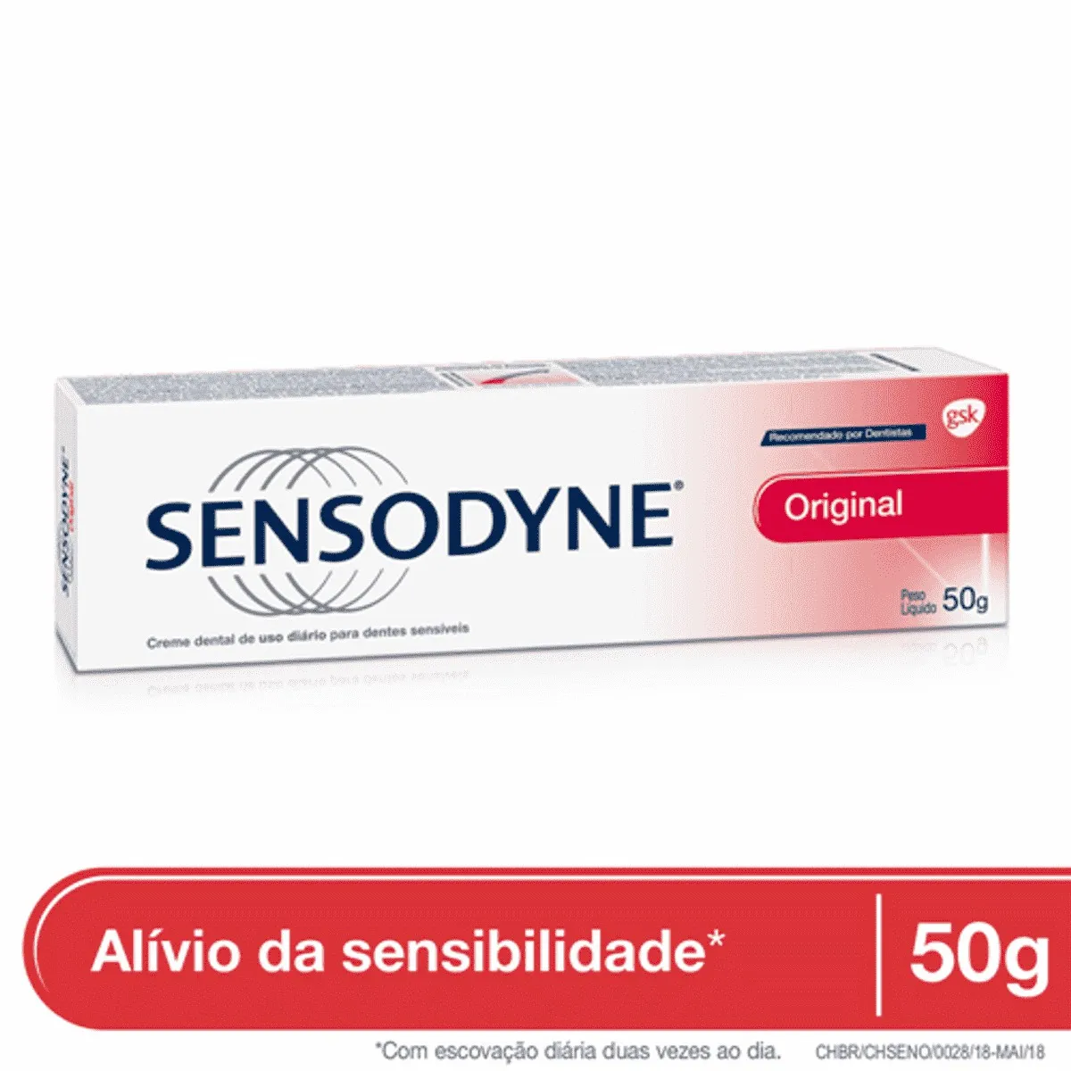 Creme Dental Sensodyne Original para Dentes Sensíveis 50g