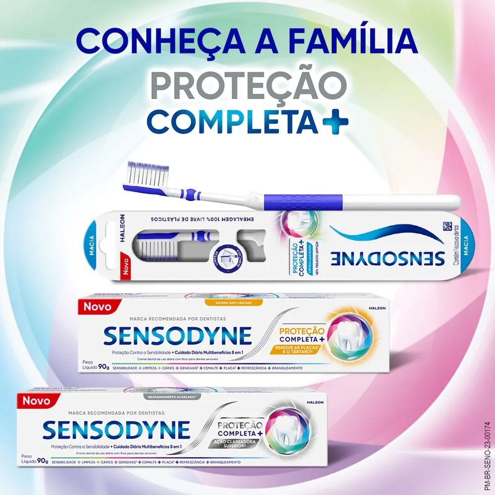 Creme Dental Sensodyne Proteção Completa + Antitártaro para Dentes Sensíveis 90g — foto 6