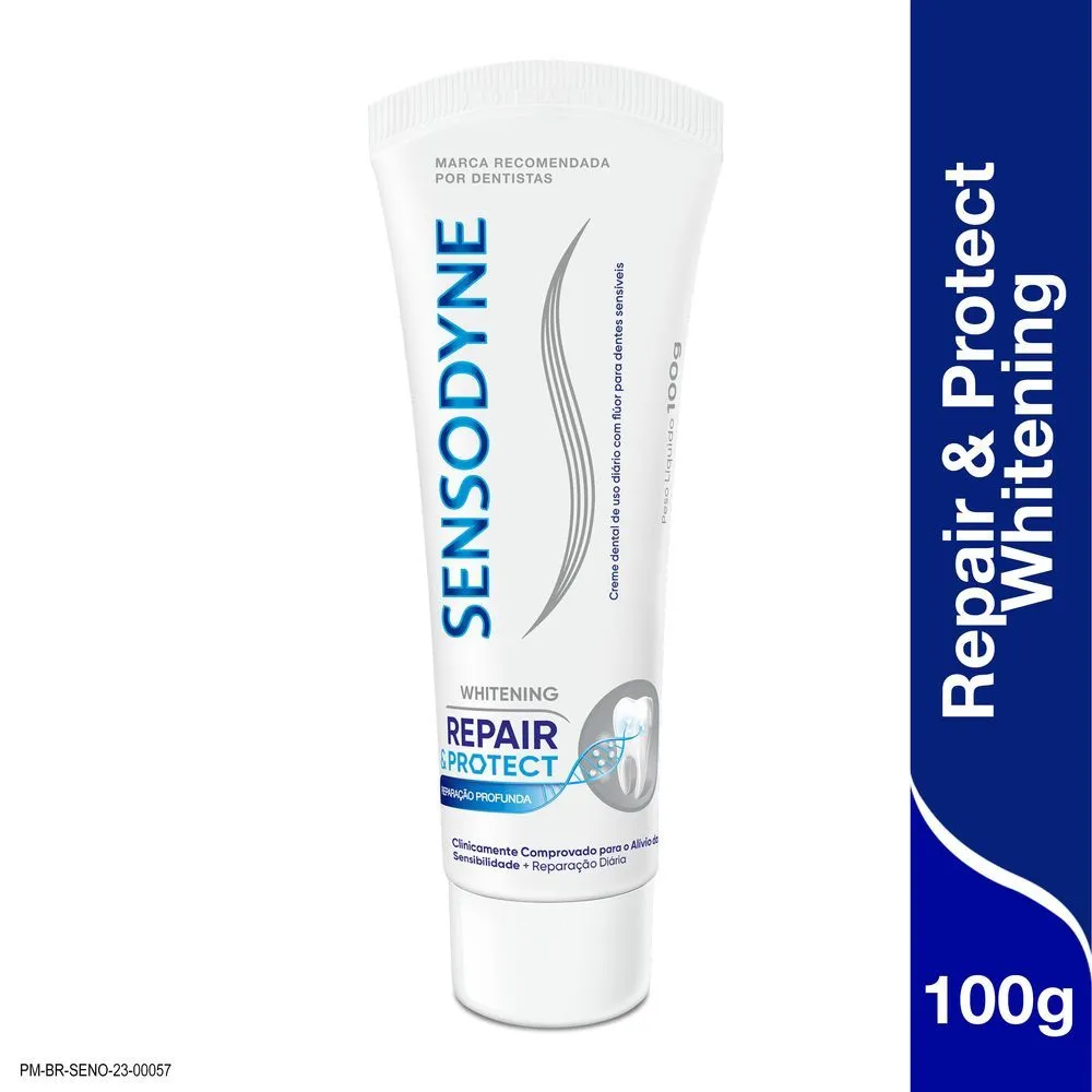 Creme Dental Sensodyne Repair & Protect Whitening para Dentes Sensíveis 100g