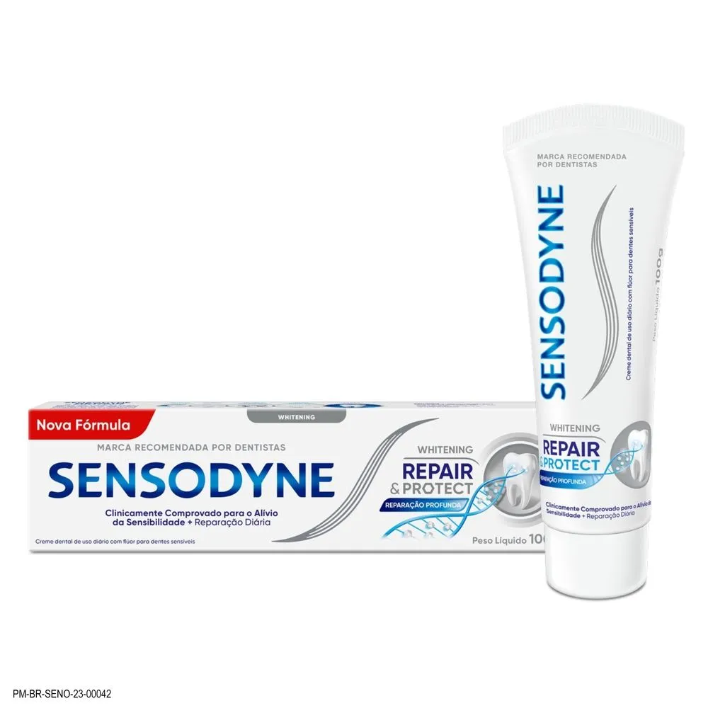 Creme Dental Sensodyne Repair & Protect Whitening para Dentes Sensíveis 100g — foto 2